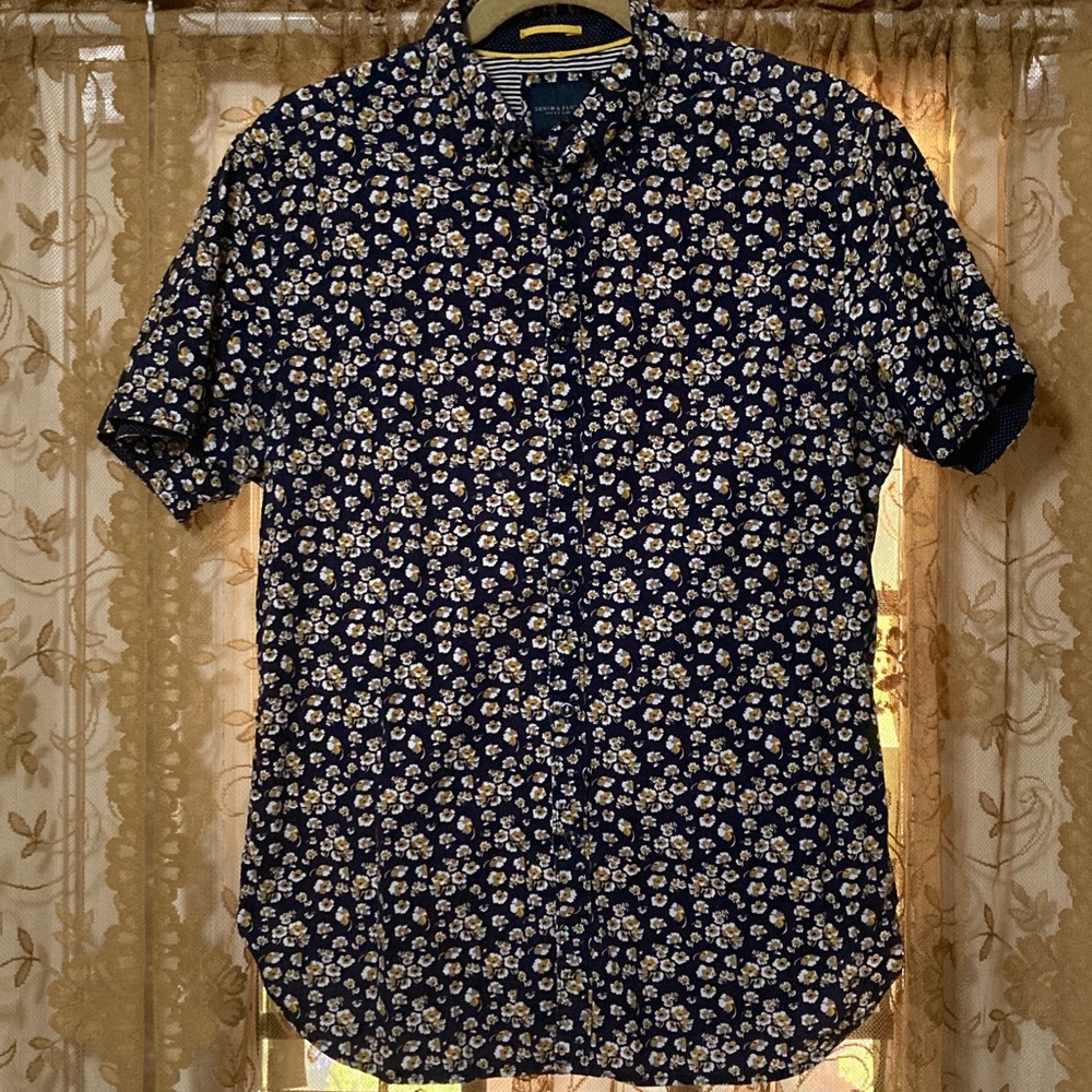 Denim & Flower Shirt